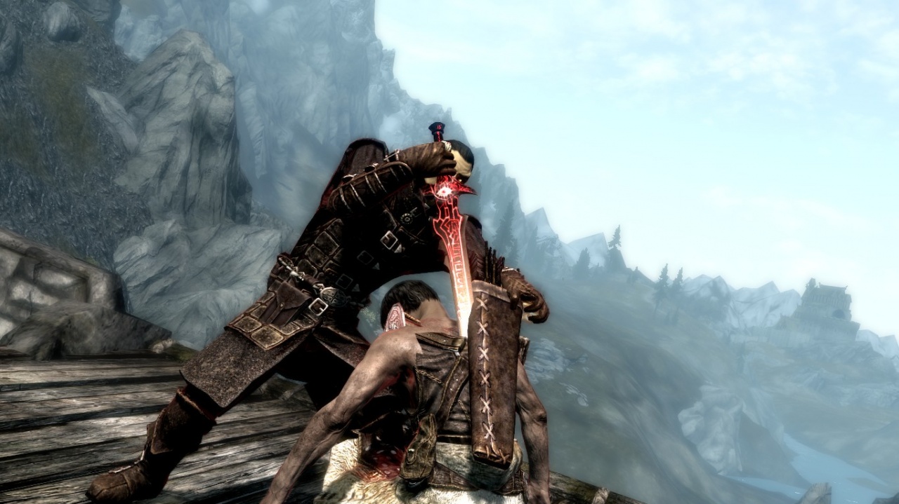 Мод для Skyrim — Меч Кровопийца