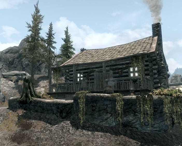 Мод для Skyrim — Небольшой охотничий домик