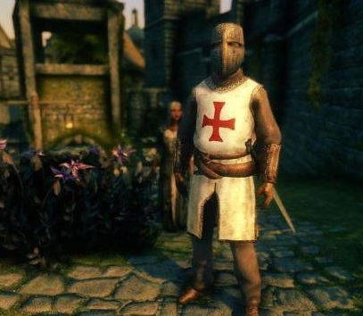 Мод для Skyrim — Броня Рыцаря Тамплиера
