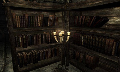 Мод для Skyrim — Улучшение книжных полок