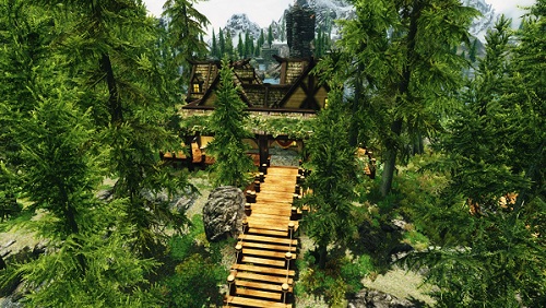 Мод для Skyrim — Дом на берегу озера