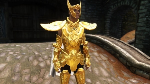 Мод для Skyrim — Золотая броня водолея