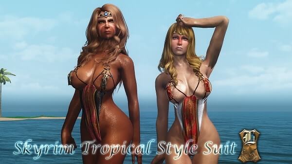Мод для Skyrim — Тропические наряды для девушек