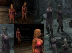 Мод для Skyrim — Розовая мини-юбка