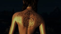 Мод для Skyrim — Татуировка Маори для тела UNPB