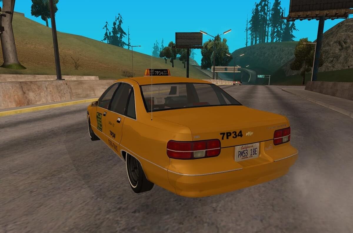 Chevrolet Caprice 1991 Taxi для GTA San Andreas