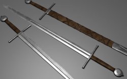 Мод для Skyrim — Средневековые мечи