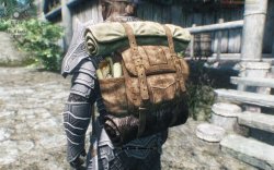 Мод для Skyrim — Кожаные рюкзаки