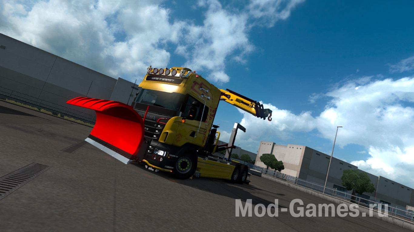 Snow Plow для ETS 2 1.35 и 1.36